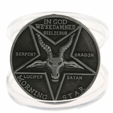 SATAN / TEUFEL / LUCIFER / BEELZEBUB / PENTAGRAMM STERN - MEDAILLE - SELTEN