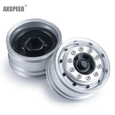 4 Stück Metall Vorderrad Felgen für RC 1/14 Tamiya Tractor Truck RC Car