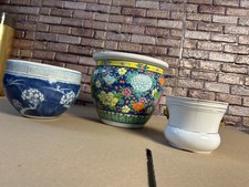 3 X Vase Vintage Chinese