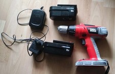 Black&Decker PF 186B  Schrauber Bohrmaschine Original 2 Akkus + Ladegerät TOP
