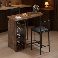 3 tlg. Bartisch Set mit Halter