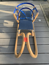 Schlitten BMW Holz klappbar mit abnehmbarer Lehne