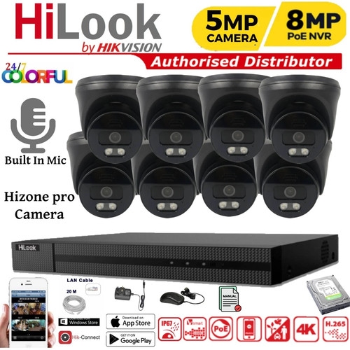 Hikvision 8mp nvr cctv poe - 4k,