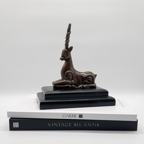Bronzefigur gazelle signiert - gazelle,