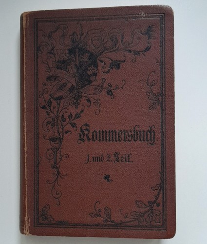Kommersbuch und teil - 1.,