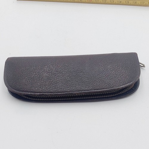 Vintage leder etui grün - vintage,