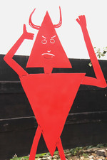 Guido Häfner, Stahlskulptur "Peregrinus"120 x 70cm, Flachstahl