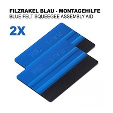 2x Folienrakel mit Filz –