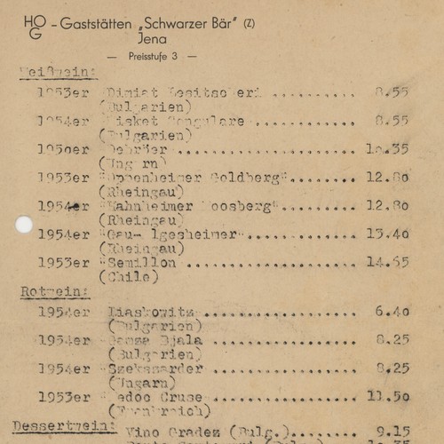 Menükarte ddr jena - menükarte,