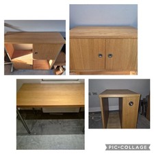 Komplett Büro Arbeitszimmer Set Schreibtisch Aktenschrank Einrichtung