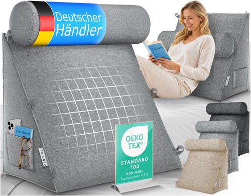 Rückenkissen mit nackenrolle - mit,