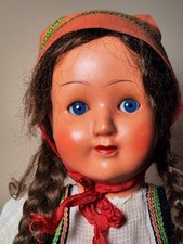 Rotkäppchen Puppe Hans Völk HV Pappmaschee 62 cm Originalkleidung 