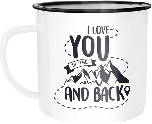 Emaille tasse becher love - tasse,