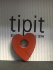 Original Charlotte Ehinger Schwarz Anhänger Herz Karneol Jaspis (?) mit 3 Kugeln