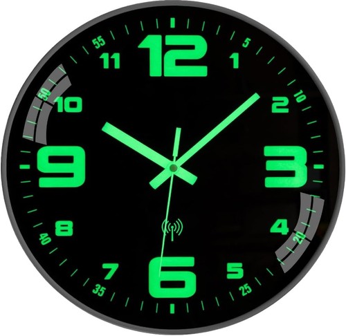 Funk wanduhr lautlos - wanduhr, leuchtend
