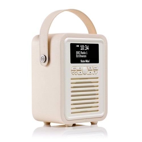 Retro mini dab ukw radio - vq, dab+/ukw