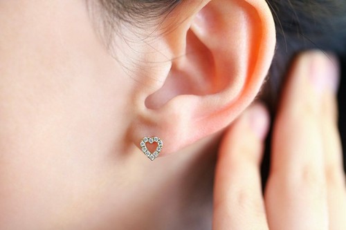 Diamond stud earrings - diamond, 20