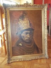 ECHT Barock Rahmen Dekoration Barock Antik 84x64cm für 70x50 Gemälde AntikFrame