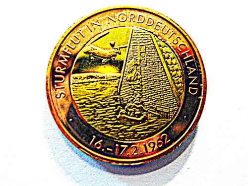 Medaille sturmflut in - sturmflut,