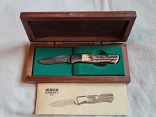 Böker Damast Jahresmesser von 1992. Nr.363/999. Damaststahl 300 Lagen.