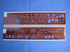 Schrift-Schablonensatz StandartgrapH 201-25 groß u.klein, Normschrift