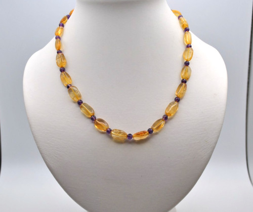 Citrin oval und rund amethyst - rund,