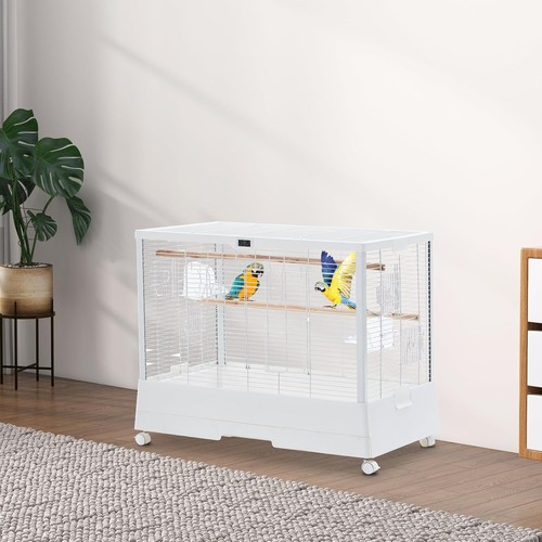 Tragbarer vogelkäfig 71cm mit - tragbarer,