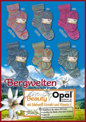 Sockenwolle opal beauty - opal,