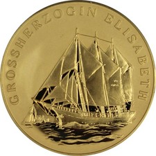 Sammlermünze Segelschiff