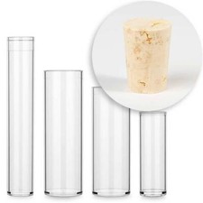 100x Kunststoff-Röhrchen mit