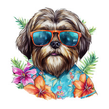 100X Shih Tzu Auto Aufkleber