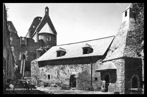 Ansichtskarte ruine aggstein - ansichtskarte,