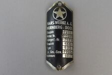 altes Motorrad Typenschild -