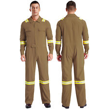 Männer Overalls Reißverschluss Bodysuit Staubdicht Arbeitskleidung Dungarees