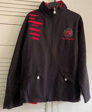 Neu ~SUPADANCE~ TRAININGSANZUG OBERTEIL {Unisex / Schwarz & Rot / Tanz / Tanzkleidung / Reißverschluss}