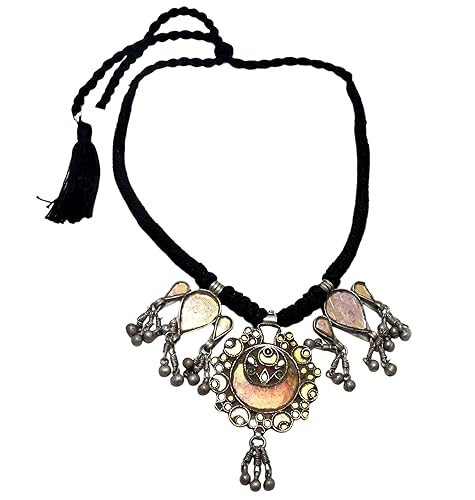 Silber halskette glas - silber,