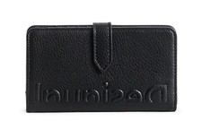 Desigual Mone Half Logo Pia Medium Wallet Geldbörse Black schwarz Neu