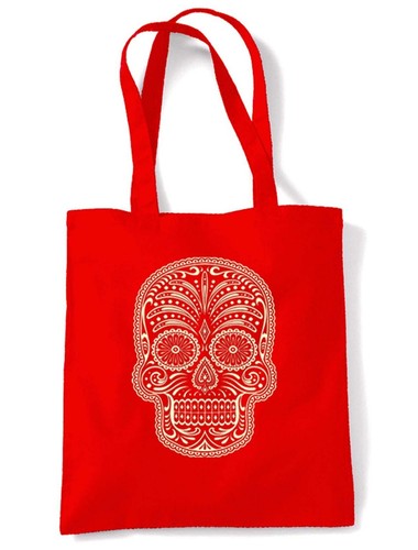 Sugar skull tote - sugar,