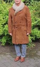 Ledermantel Lammvelours mit