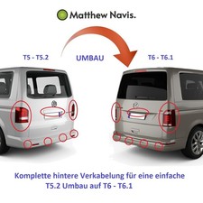 T5/T5.2 Heck-Umbau auf T6/T6.1 Kabelsatz Zeit sparen Plug&Play LED