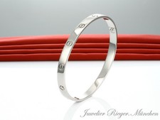Cartier Armreif Love Weissgold 750 Größe 19 Gold Herren Damen Armband