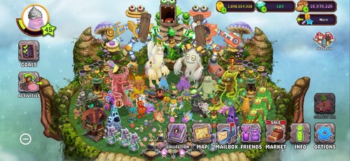 Singing monsters account - monsters,