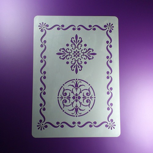 Schablone ornament rosette - a3,