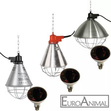 Infrarotstrahler  + Birne 150 W rot, Rotlichtlampe Infrarot-Lampe Wärmestrahler