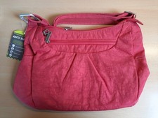 TRAVELON Midi-Umhängetasche Polyester LED-Lampe Riemen ca. 150cm PINK NEU OVP