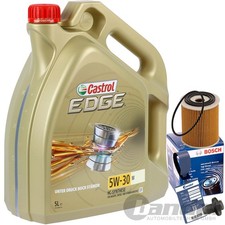 BOSCH ÖLFILTER + CASTROL 5W30 ÖL passend für MINI ONE COOPER+S WORKS R50 R52 R53