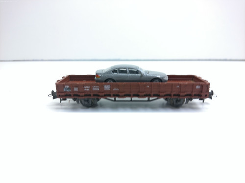 Roco flachwagen mit ladung - flachwagen,