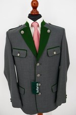 Tofana Lodenfrey Trachten Janker Gr.50 Schurwolle Polyester Grau NEU + Etikett