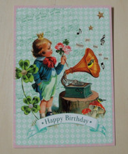 1x Postkarten Junge Nostalgie