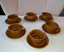 6 Suppentassen mit Unterteller